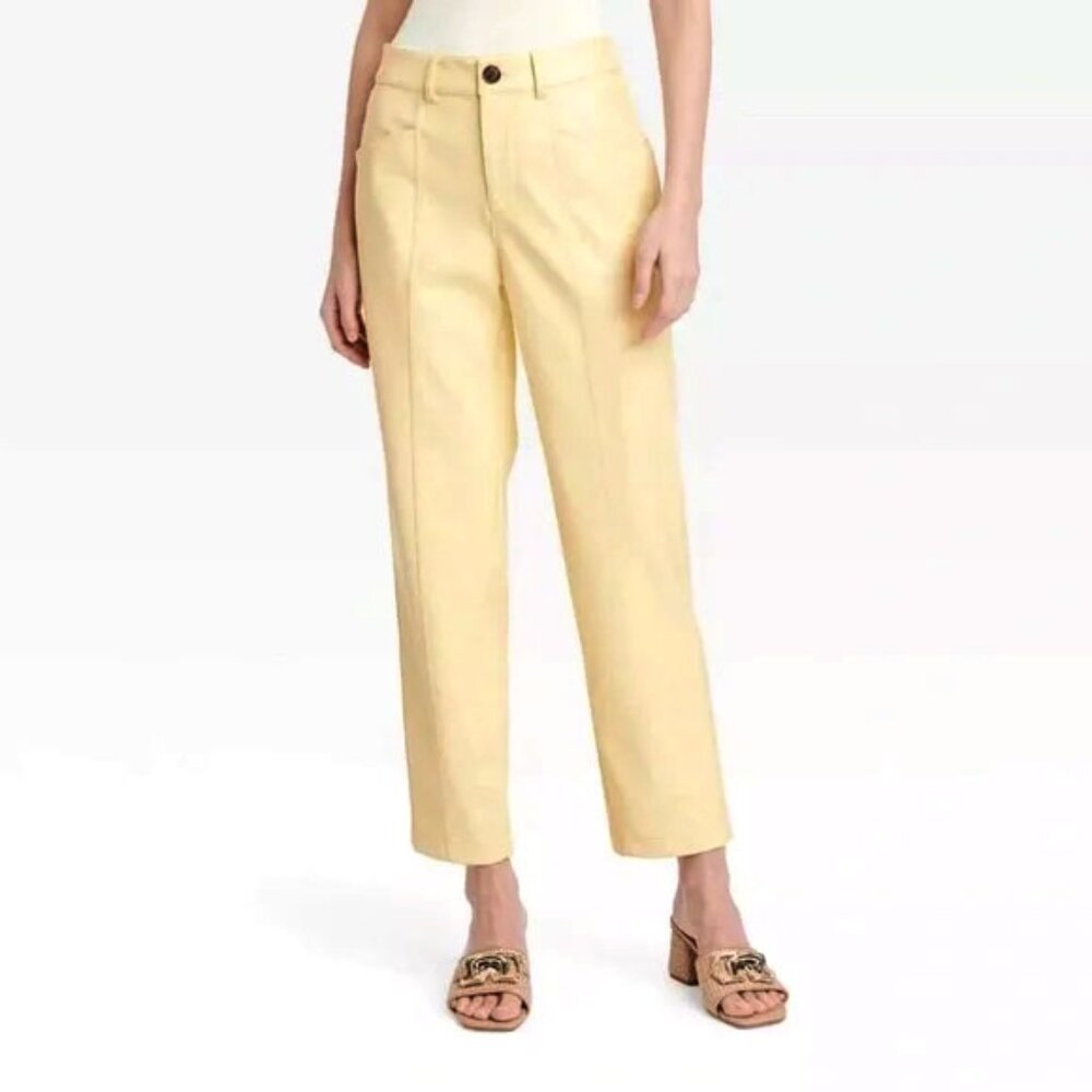 A New Day High-Rise Faux Leather Ankle Trousers - Picture 2 of 13